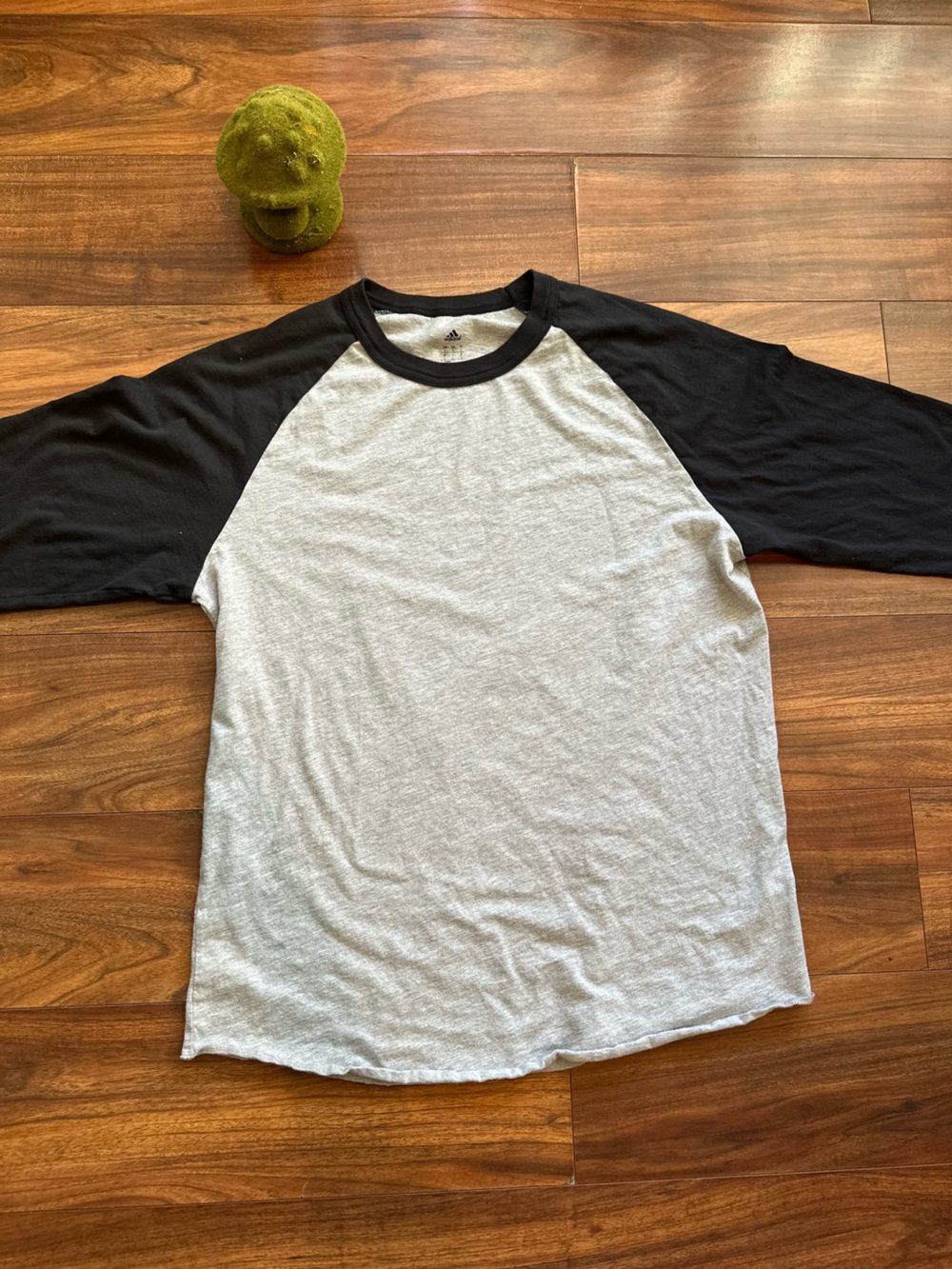 Adidas Baseball Raglan 3/4 Sleeve Tee Large